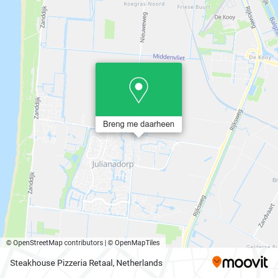 Steakhouse Pizzeria Retaal kaart