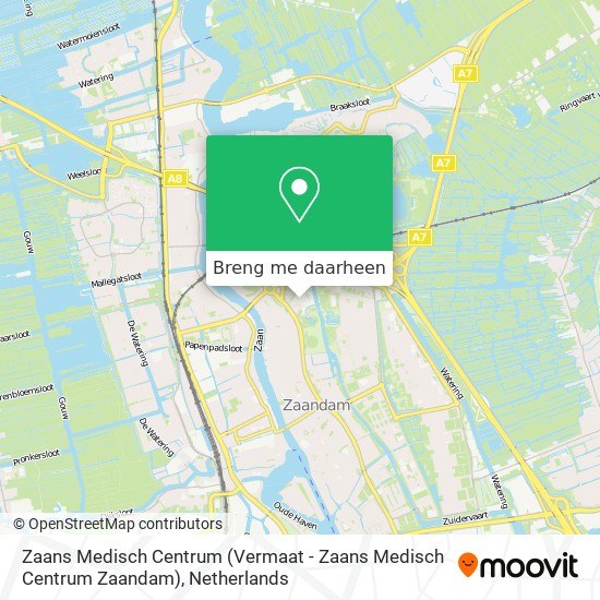 Zaans Medisch Centrum (Vermaat - Zaans Medisch Centrum Zaandam) kaart