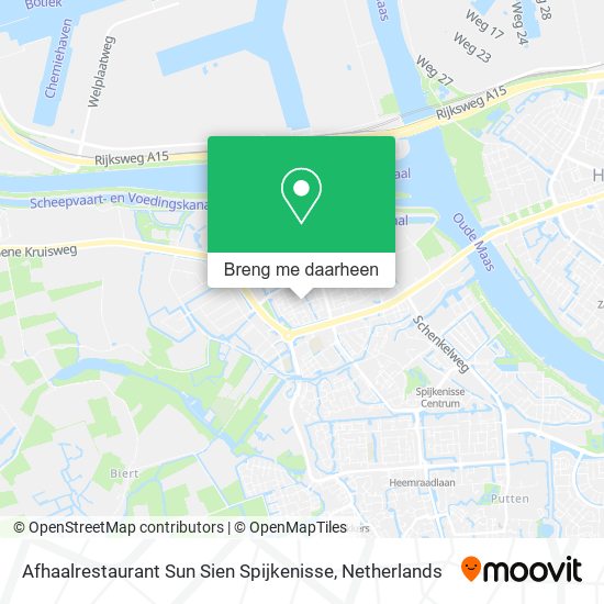 Afhaalrestaurant Sun Sien Spijkenisse kaart
