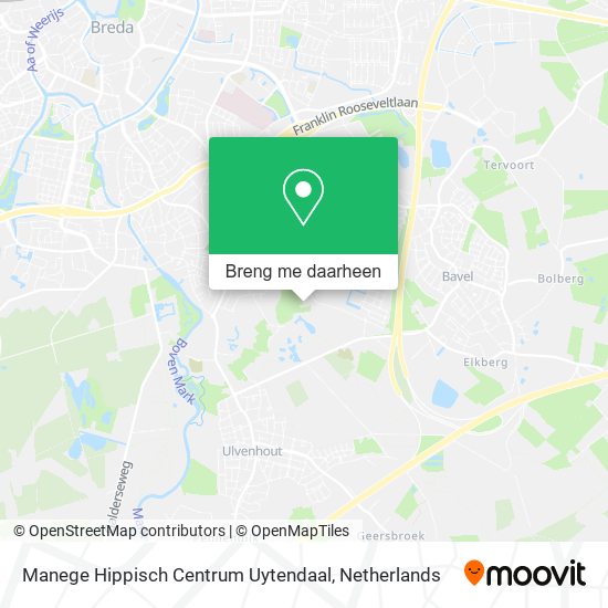 Manege Hippisch Centrum Uytendaal kaart