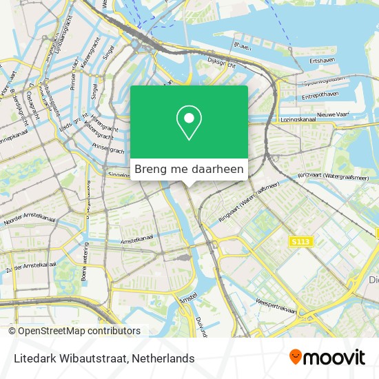 Litedark Wibautstraat kaart