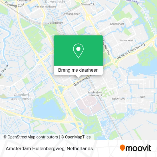 Amsterdam Hullenbergweg kaart