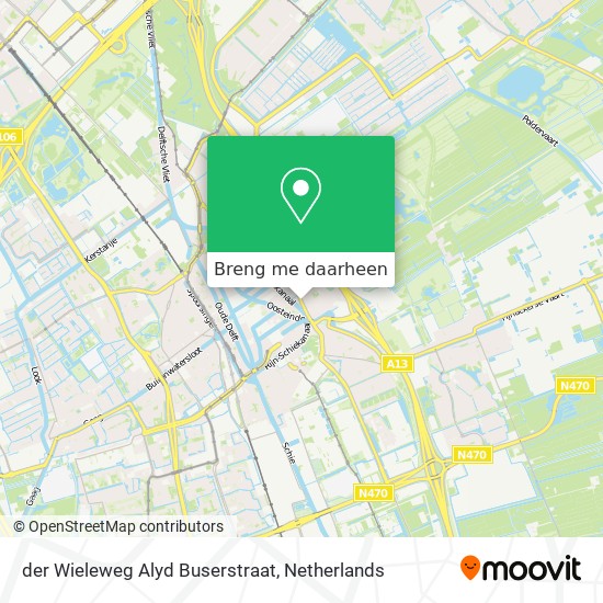 der Wieleweg Alyd Buserstraat kaart