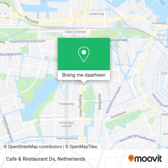 Café & Restaurant Ds kaart