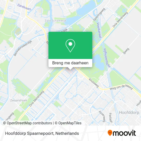 Hoofddorp Spaarnepoort kaart