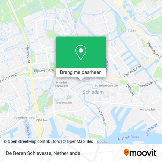 De Beren Schieveste kaart