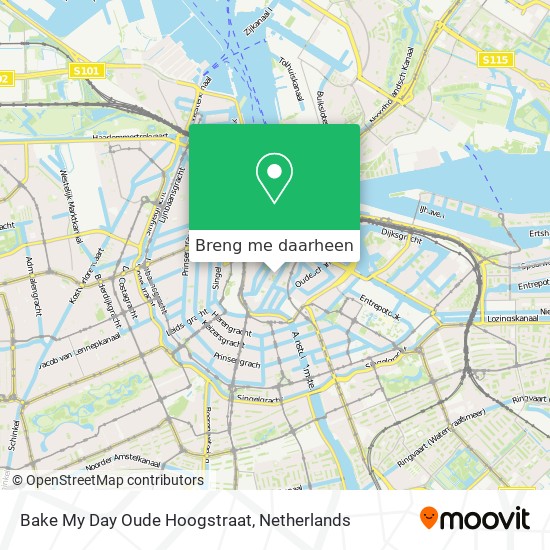 Bake My Day Oude Hoogstraat kaart