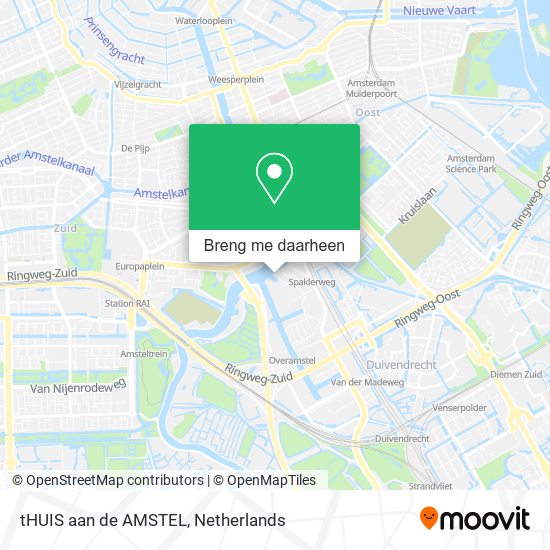 tHUIS aan de AMSTEL kaart