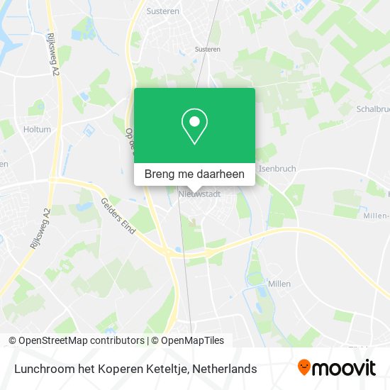 Lunchroom het Koperen Keteltje kaart