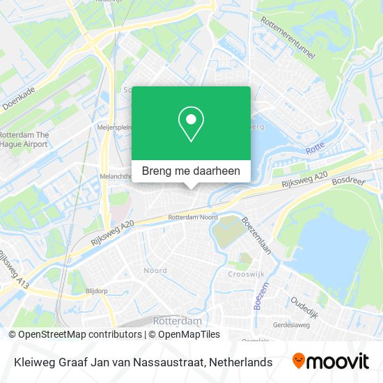 Kleiweg Graaf Jan van Nassaustraat kaart