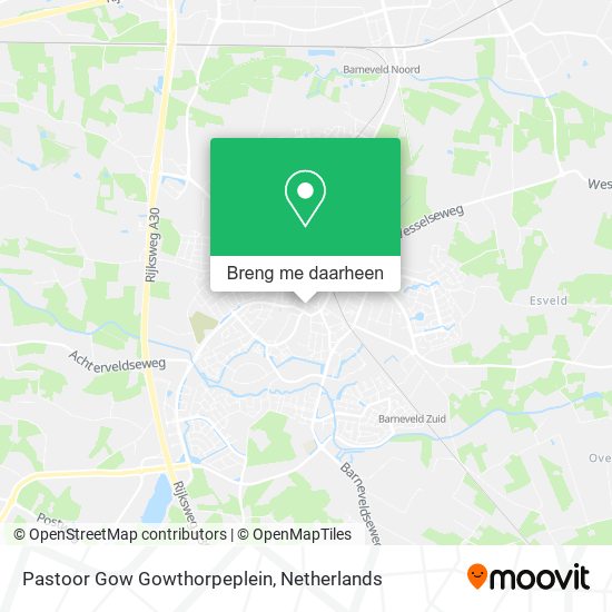 Pastoor Gow Gowthorpeplein kaart