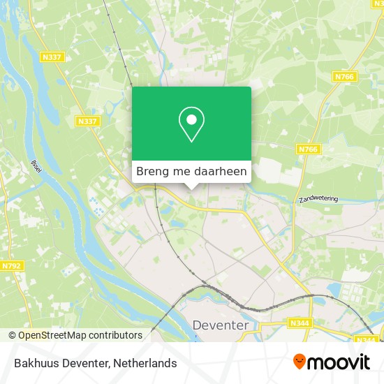 Bakhuus Deventer kaart
