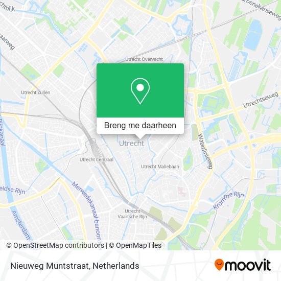 Nieuweg Muntstraat kaart