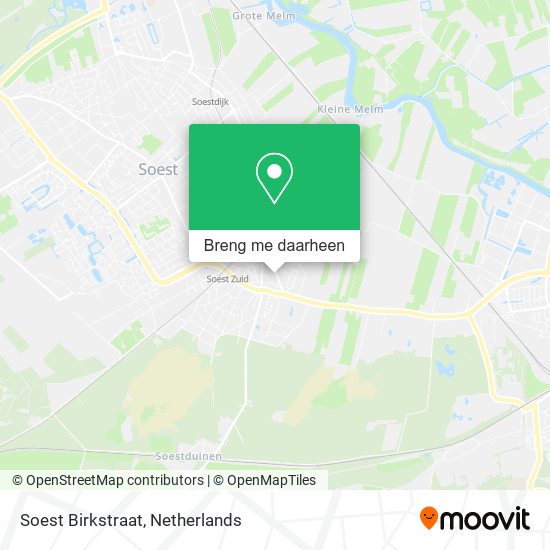 Soest Birkstraat kaart