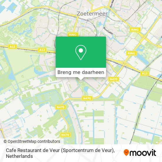 Cafe Restaurant de Veur (Sportcentrum de Veur) kaart
