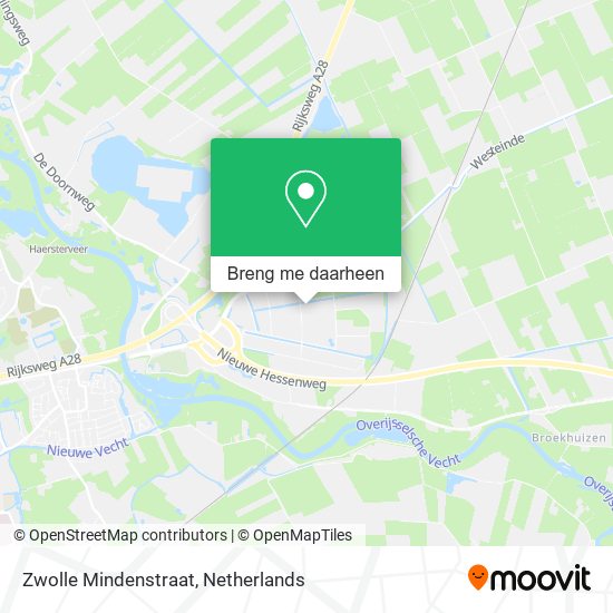 Zwolle Mindenstraat kaart