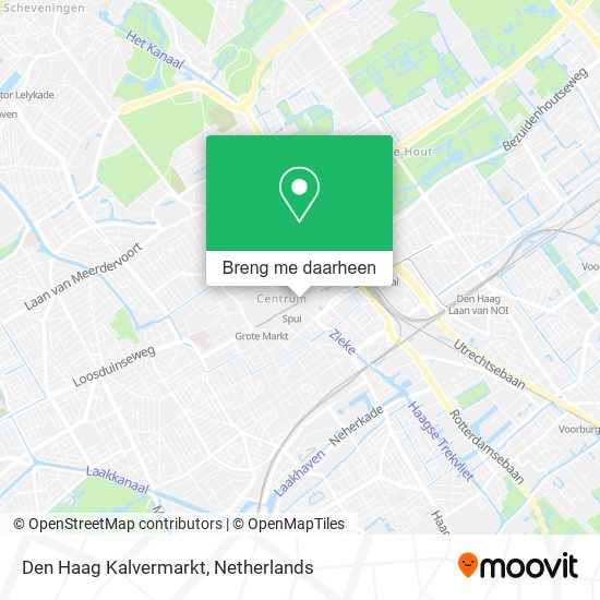 Den Haag Kalvermarkt kaart