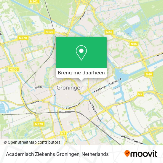 Academisch Ziekenhs Groningen kaart