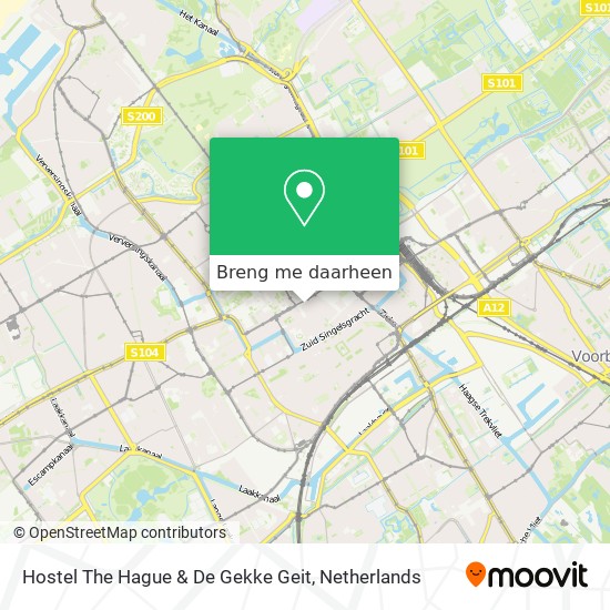 Hostel The Hague & De Gekke Geit kaart