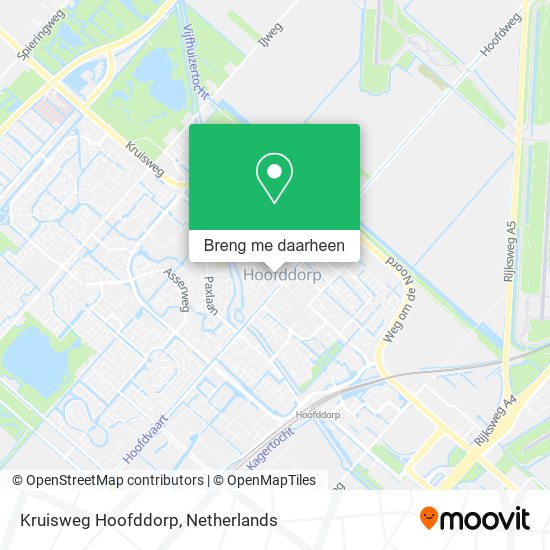 Kruisweg Hoofddorp kaart