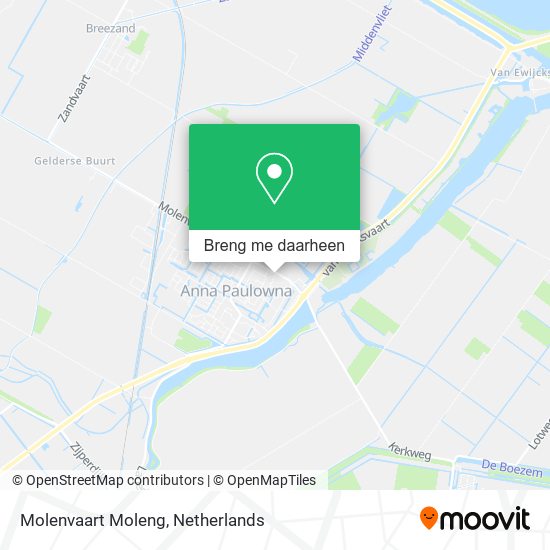 Molenvaart Moleng kaart