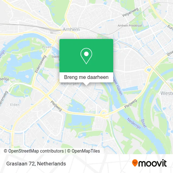 Graslaan 72 kaart