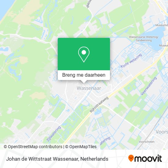 Johan de Wittstraat Wassenaar kaart