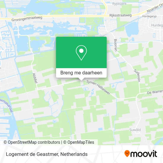 Logement de Geastmer kaart