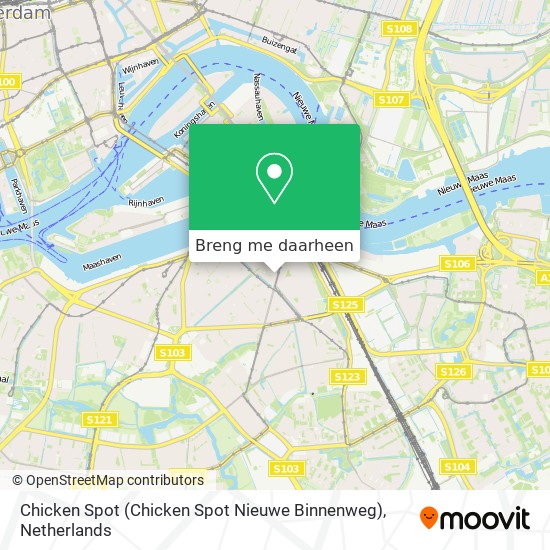 Chicken Spot (Chicken Spot Nieuwe Binnenweg) kaart