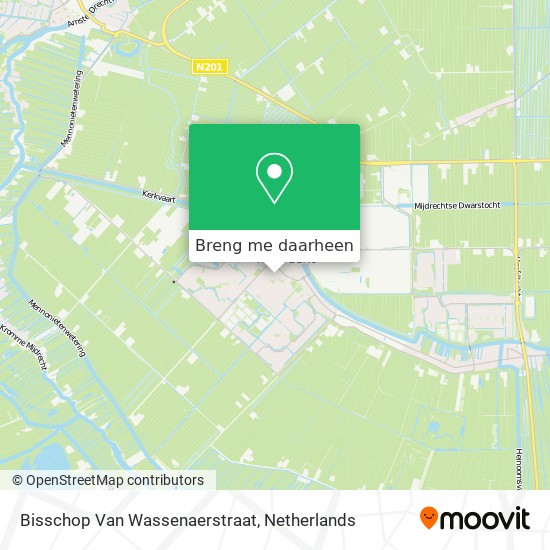 Bisschop Van Wassenaerstraat kaart