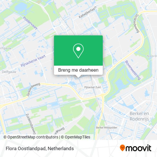 Flora Oostlandpad kaart