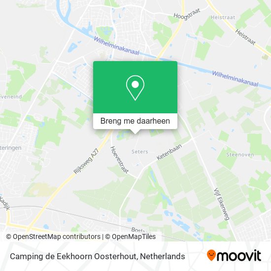 Camping de Eekhoorn Oosterhout kaart