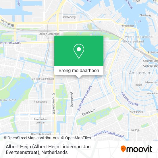 Albert Heijn (Albert Heijn Lindeman Jan Evertsenstraat) kaart