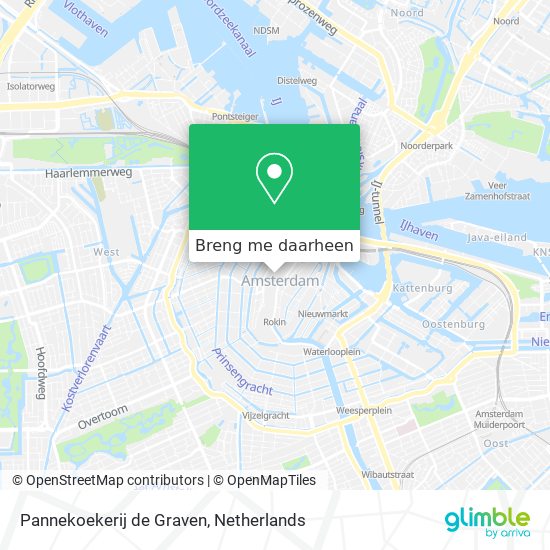 Pannekoekerij de Graven kaart