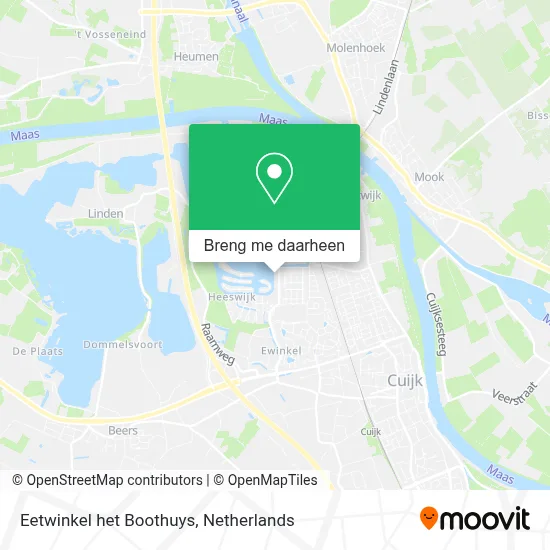 Eetwinkel het Boothuys kaart