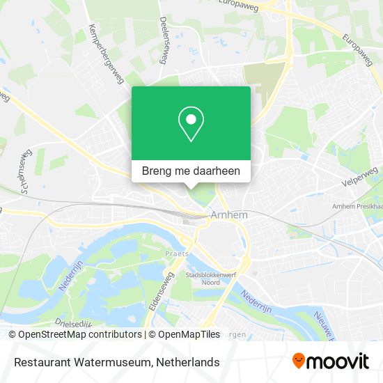 Restaurant Watermuseum kaart