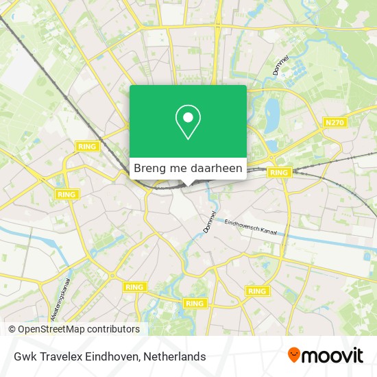 Gwk Travelex Eindhoven kaart