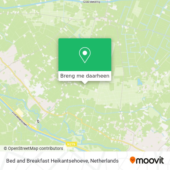 Bed and Breakfast Heikantsehoeve kaart