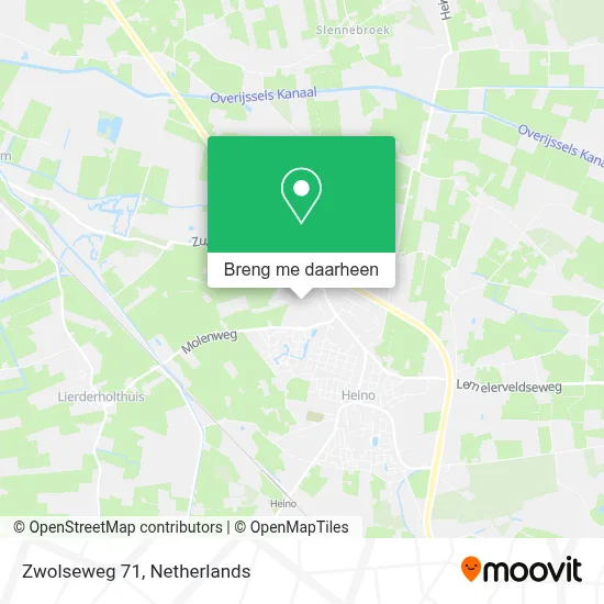 Zwolseweg 71 kaart