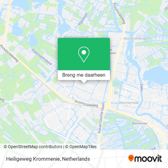 Heiligeweg Krommenie kaart