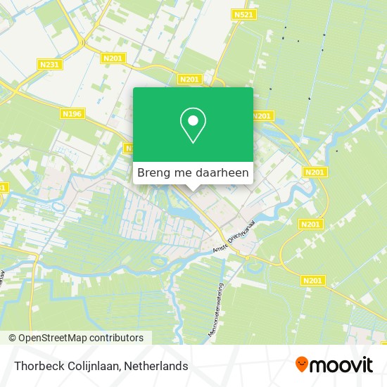 Thorbeck Colijnlaan kaart