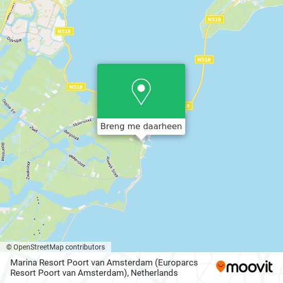 Marina Resort Poort van Amsterdam kaart