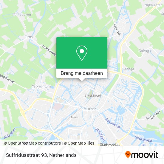 Suffridusstraat 93 kaart