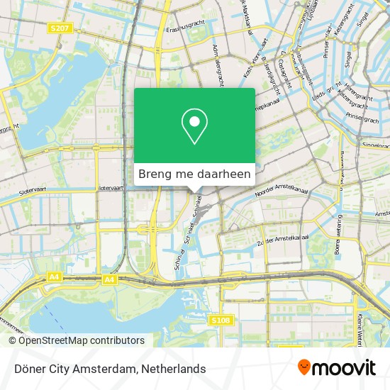 Döner City Amsterdam kaart