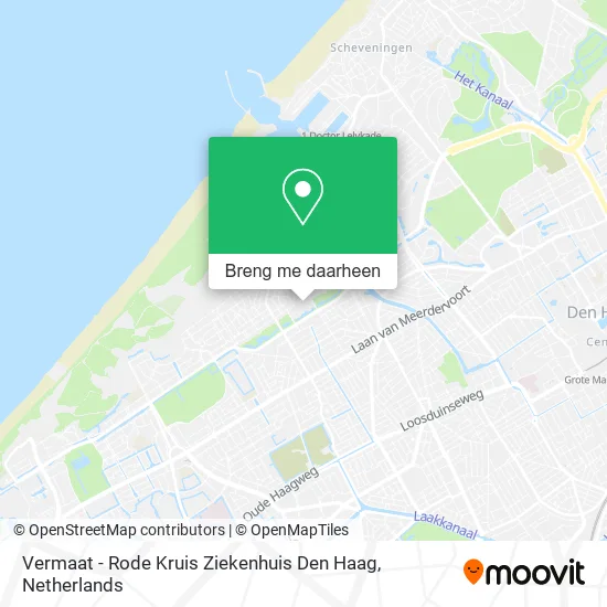 Vermaat - Rode Kruis Ziekenhuis Den Haag kaart