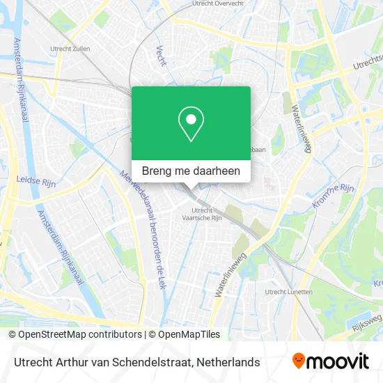 Utrecht Arthur van Schendelstraat kaart