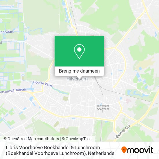 Libris Voorhoeve Boekhandel & Lunchroom kaart