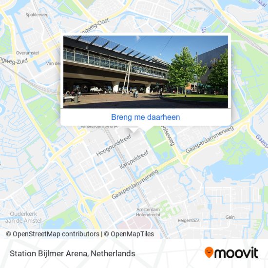 Station Bijlmer Arena kaart