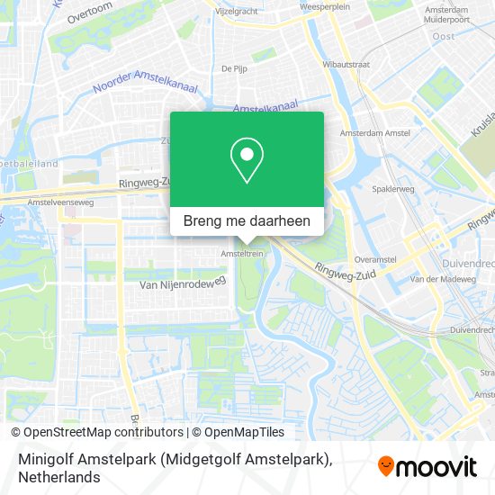 Minigolf Amstelpark (Midgetgolf Amstelpark) kaart