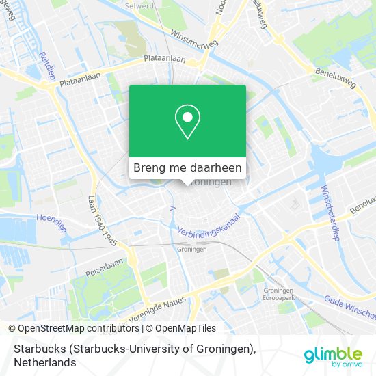 Starbucks (Starbucks-University of Groningen) kaart